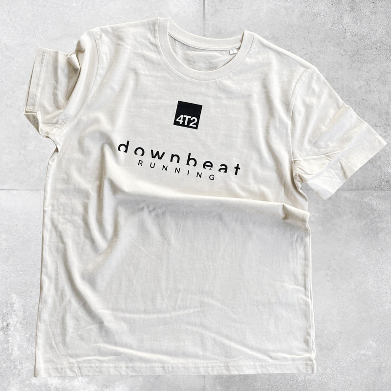 Downbeat X 4T2 티셔츠 화이트(4T2AP006)